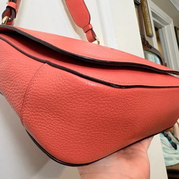 NEAR MINT Coach Jes Messenger in Rare HIBISCUS Pink | Large Crossbody - Picture 5 of 16